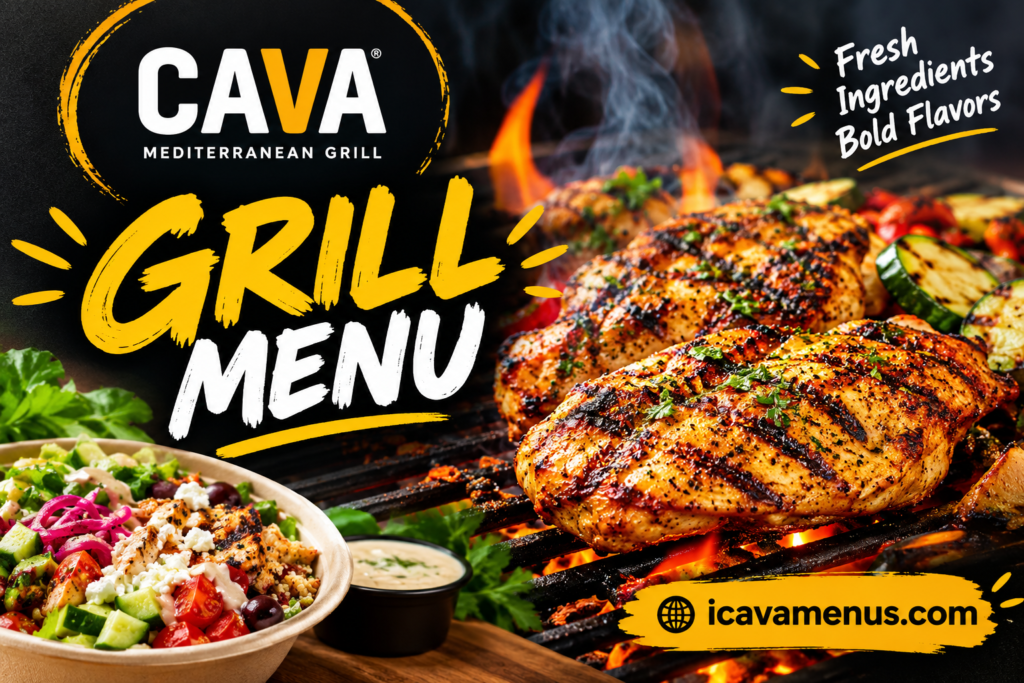 Cava Grill Menu with Prices 2026