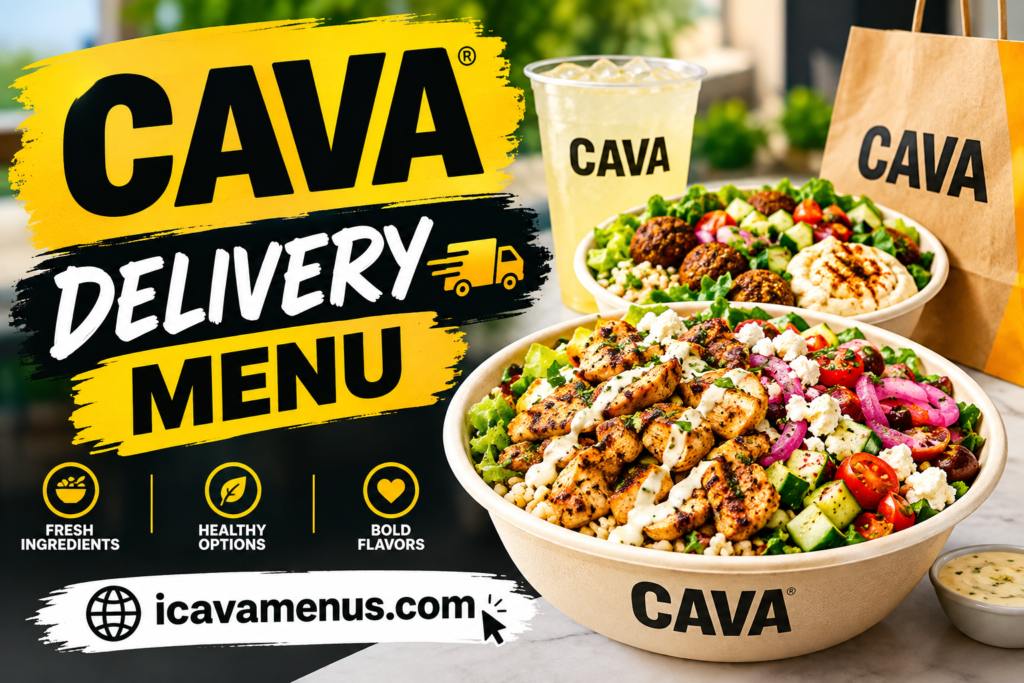 Cava Delivery Menu with Prices 2026