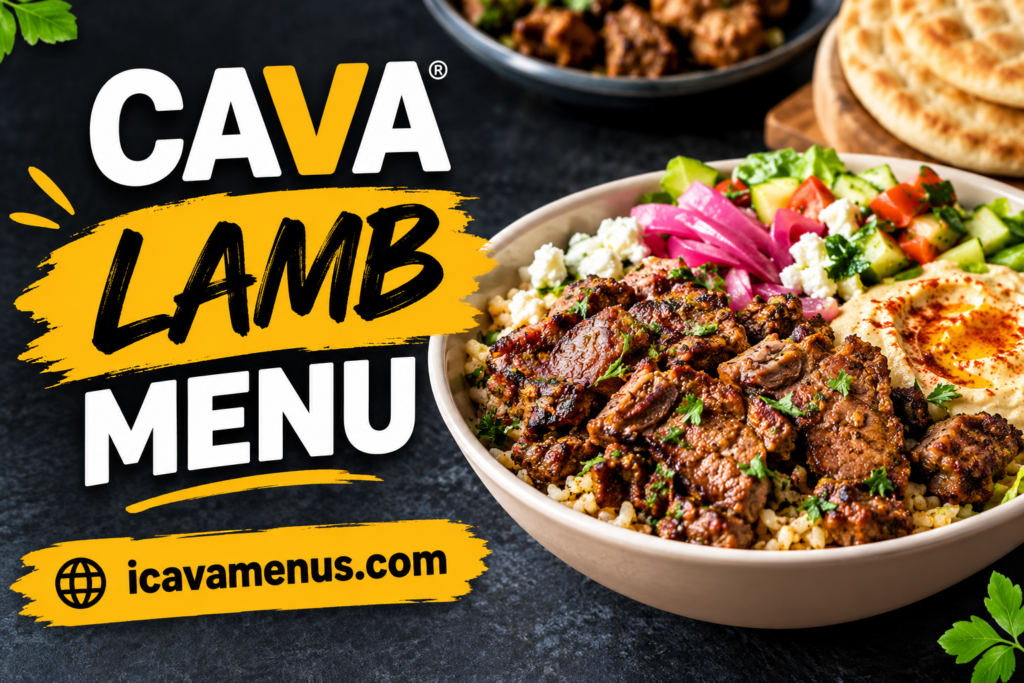 Cava Lamb Menu with Prices 2026