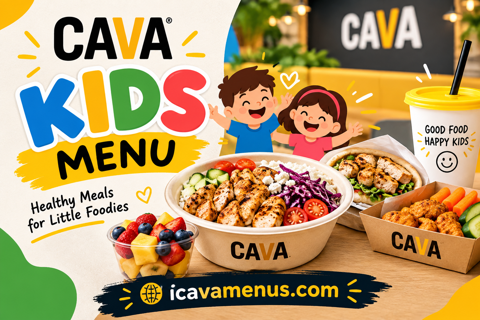Cava Kids Menu with Prices 2026