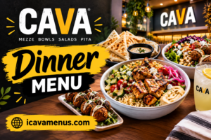 Cava Dinner Menu with Prices 2026