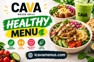 Cava Healthy Menu with Prices 2026