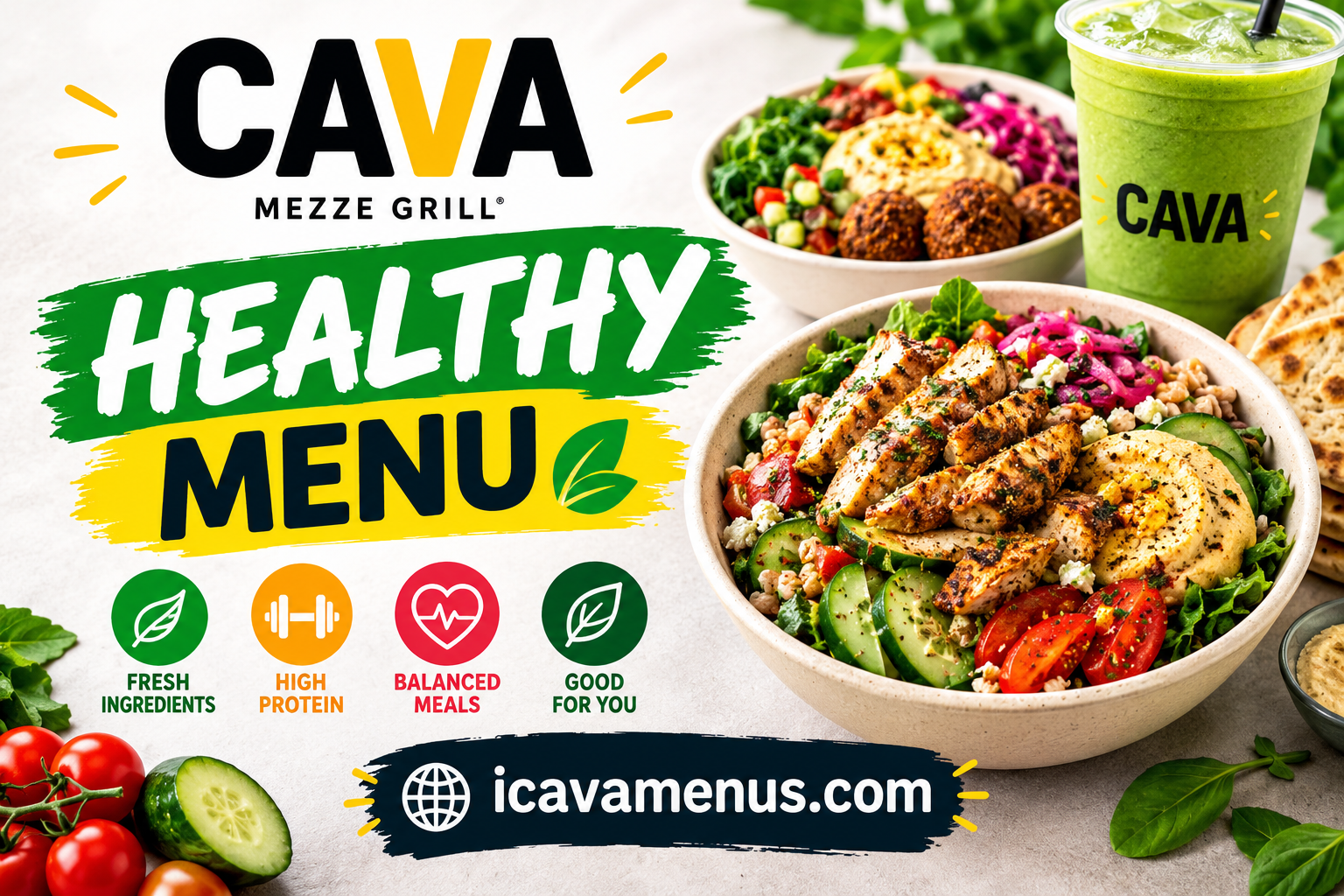 Cava Healthy Menu with Prices 2026