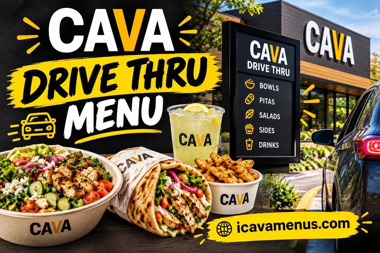 Cava Drive Thru Menu with Prices 2026