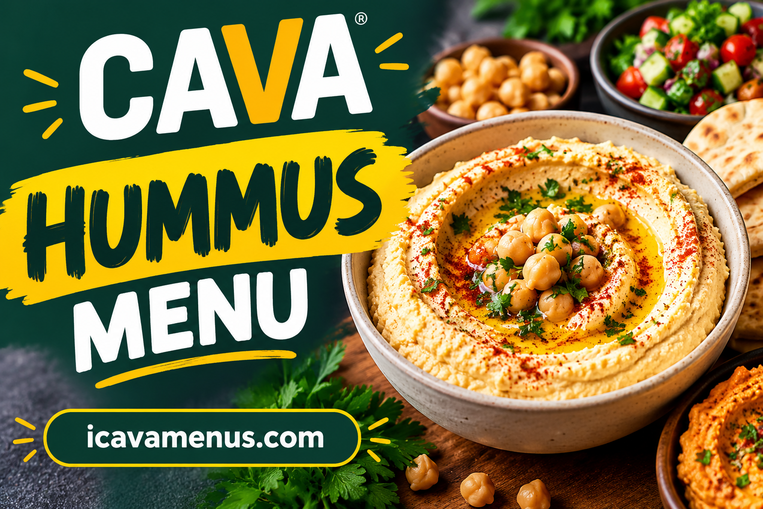Cava Hummus Menu with Prices 2026